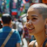 坊主女画像 東京都 千代田区 #スキンヘッド #坊主女 #AI美女