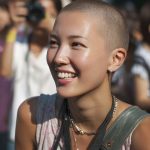 坊主女画像 埼玉県 北本市 #スキンヘッド #坊主女 #AI美女