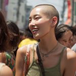 坊主女画像　岐阜県　美濃加茂市　#スキンヘッド　#坊主女　#AI美女　　