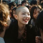 坊主女画像　愛知県　豊橋市　#スキンヘッド　#坊主女　#AI美女　　