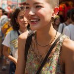 坊主女画像　兵庫県　たつの市　#スキンヘッド　#坊主女　#AI美女　　