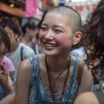 坊主女画像　北海道　石狩市　#スキンヘッド　#坊主女　#AI美女　　