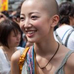 坊主女画像　愛知県　津島市　#スキンヘッド　#坊主女　#AI美女　　