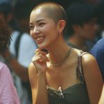 坊主女画像　京都府　亀岡市　#スキンヘッド　#坊主女　#AI美女　　