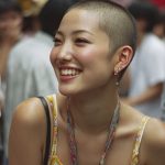 坊主女画像　東京都　狛江市　#スキンヘッド　#坊主女　#AI美女　　