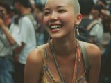 坊主女画像　東京都　町田市　#スキンヘッド　#坊主女　#AI美女　　