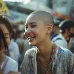 坊主女画像　静岡県　富士市　#スキンヘッド　#坊主女　#AI美女　　